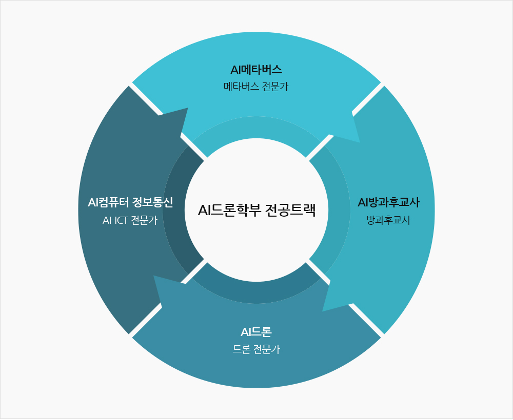 AI드론학부 전공트랙 AI컴퓨터 정보통신 AI-ICT 전문가 AI메타버스 메타버스 전문가 AI드론 드론 전문가 AI방과후교사 방과후교사